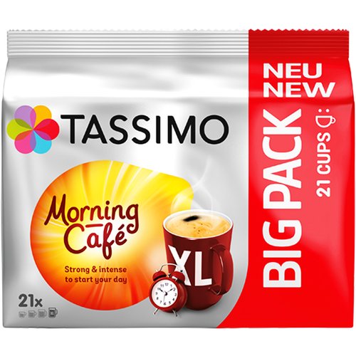 Картинка Кофе в капсулах Tassimo Morning Cafe Strong & Intense XL 21 шт
