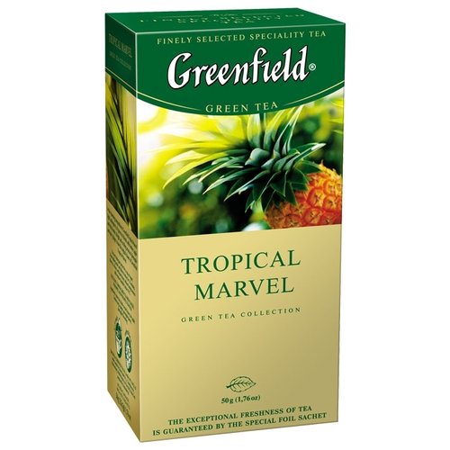 Зображення Чай Greenfield Tropical Marvel 25 пакетиків