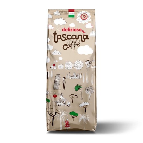 Картинка Кофе в зернах Gemini Toscana Caffe Delizioso 1 кг