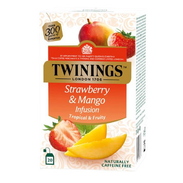 Зображення Чай Twinings фруктовий полуниця та манго 20 пакетиків