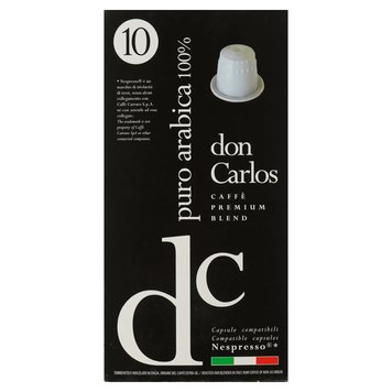 Зображення Кава в капсулах Carraro Don Carlos Nespresso Arabica, 10 капсул