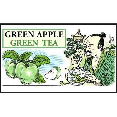 Картинка Зеленый чай Зеленое яблоко Млесна пакет з фольги 100 г