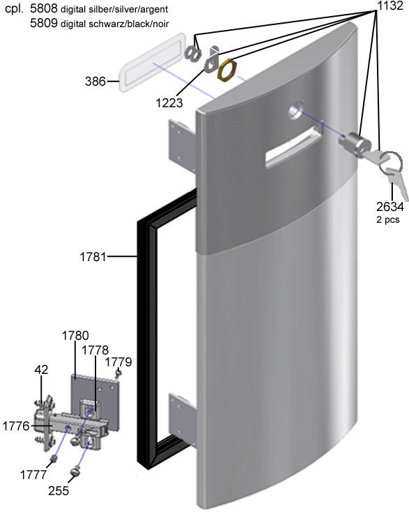 Зображення 1Y320199 Ущільнювач резиново-магнітний дверцят (560.0005.670)