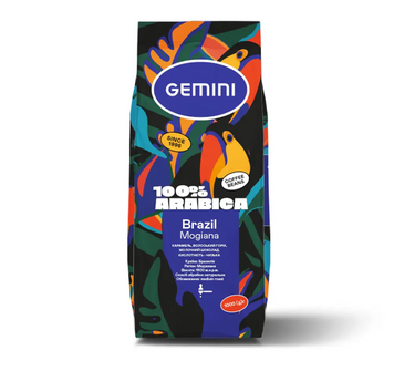 Картинка Кофе Gemini Brazil Mogiana 100% arabica в зернах 1 кг