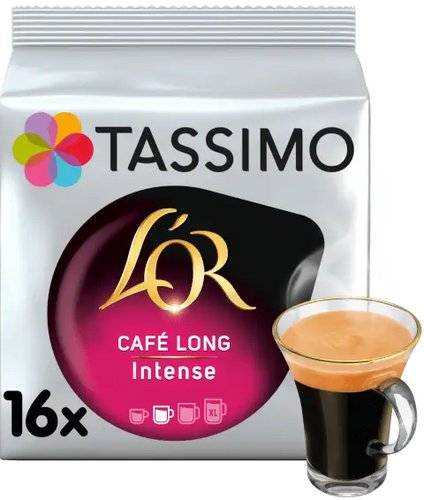 Картинка Кофе в капсулах L`or Tassimo Cafe long intense 16 шт