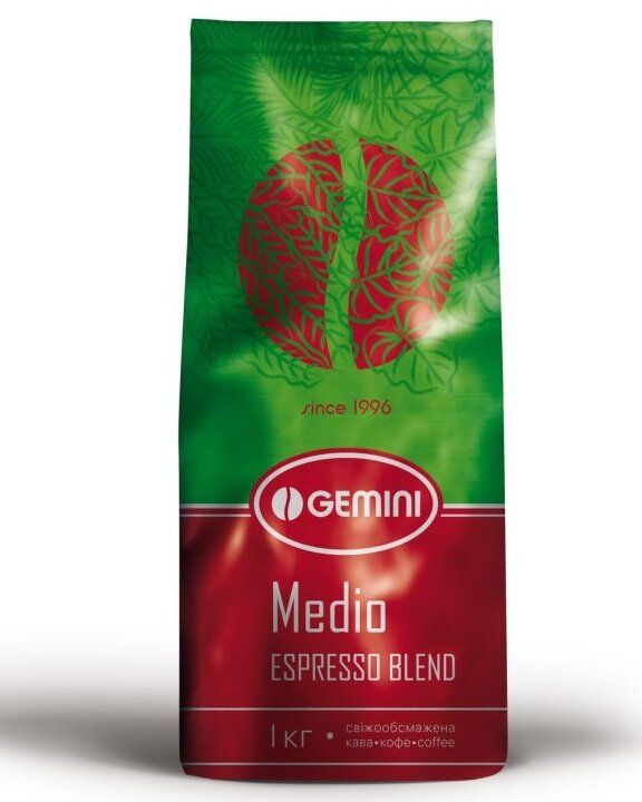 Картинка Кофе в зернах Gemini Espresso Medio 1 кг