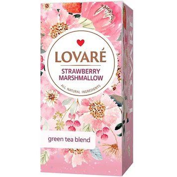 Зображення Чай Lovare полуничний зефір 24 пакетика