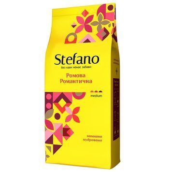 Картинка Кофе в зернах STEFANO Ромовый романтический 900 г