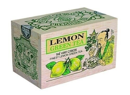 Картинка Зеленый чай Лимон Млесна деревянная коробка 100 г