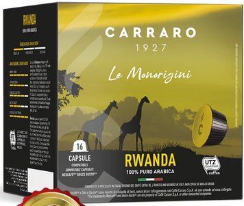 Картинка Кофе в капсулах Dolce Gusto Carraro Rwanda, 16шт