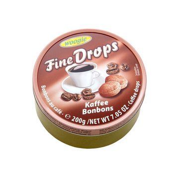 Картинка Леденцы Woogie Fine Drops со вкусом кофе 200 г, жестяная банка