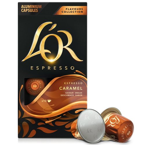 Картинка Кофе в капсулах Nespresso L`OR Espresso Caramel 10шт