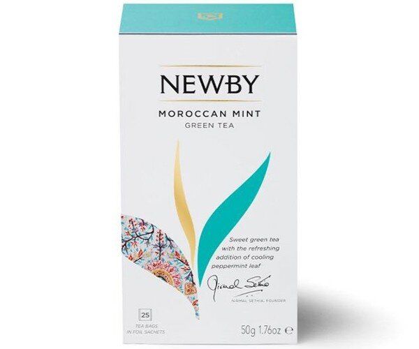 Зображення Зелений чай Newby Марокканська м'ята в пакетиках 25 шт (311720)
