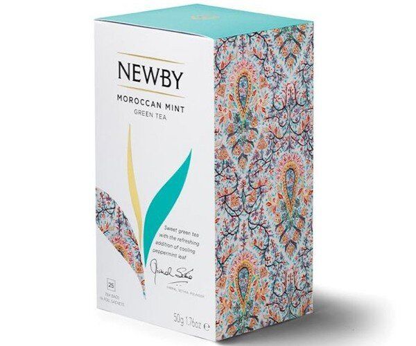 Картинка Зеленый чай Newby Марокканская мята в пакетиках 25 шт (311720)
