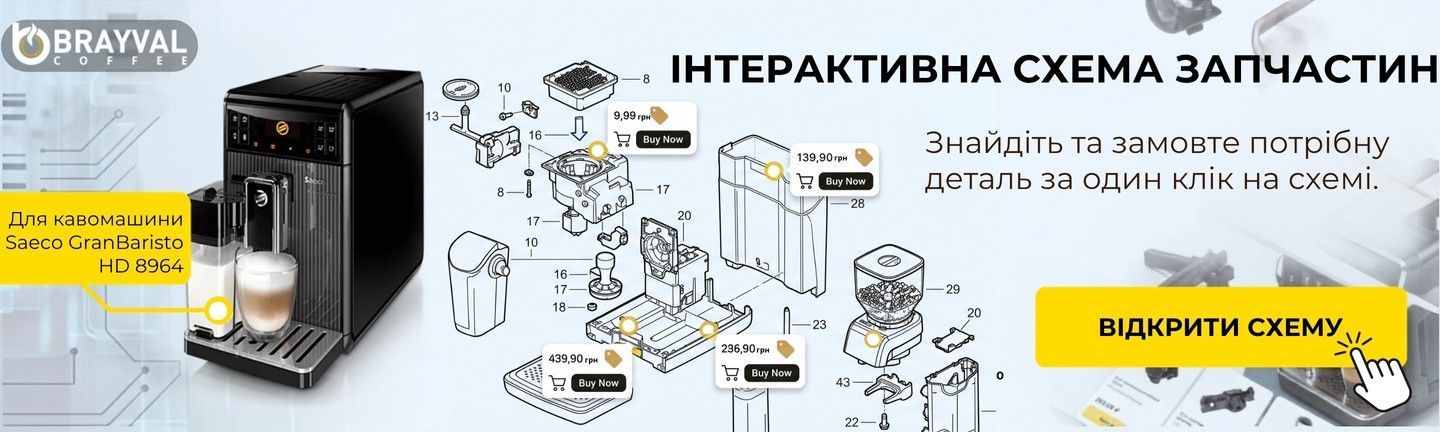 підбір запчастин Saeco GranBaristo HD 8964